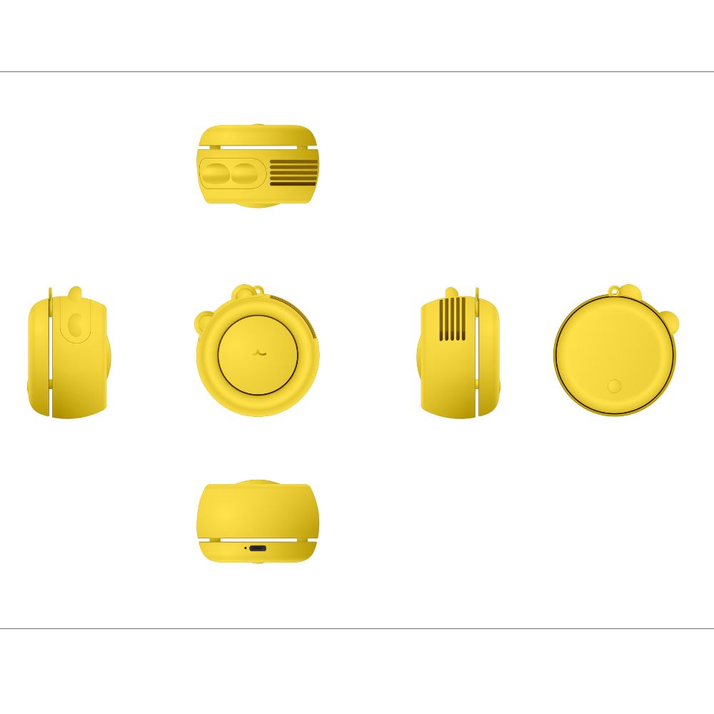 D106 Neck Fan - Yellow - 20210402