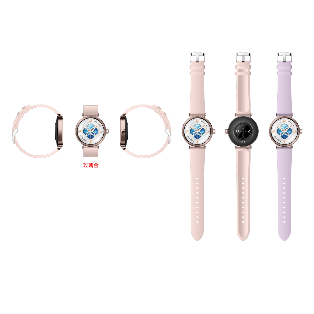 BW121 Women's Bluetooth Watch - Rose Gold - 20231208